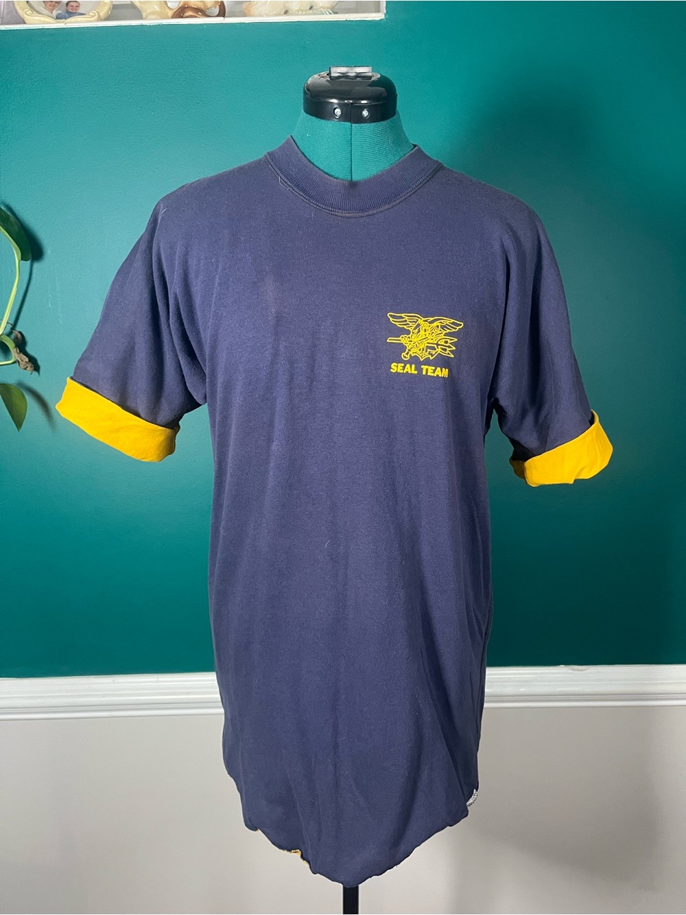 Navy & Yellow SEAL Team Short Sleeve Tee